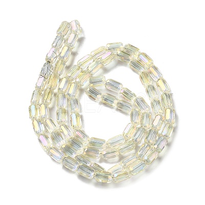 Electroplate Glass Beads Strands EGLA-D031-01-18-1