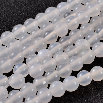 Natural White Agate Beads X-AGAT-6D-14-1