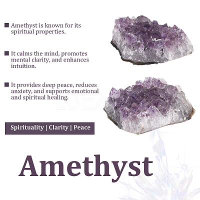 Natural Amethyst Cluster Ornaments DJEW-PA0001-07-1