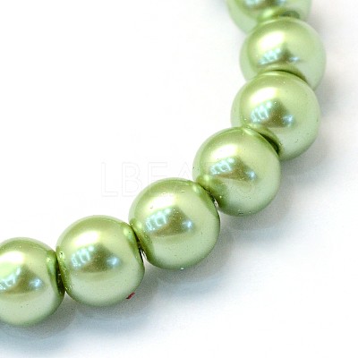 Baking Paint Glass Pearl Bead Strands HY-Q003-3mm-26-1