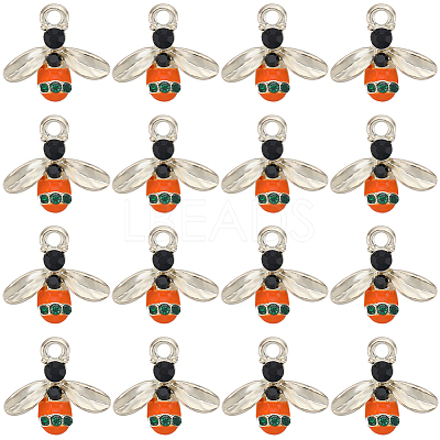 40Pcs Alloy Enamel Pendants FIND-SC0007-62-1