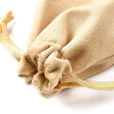 Velvet Jewelry Drawstring Storage Pouches ABAG-P013-02D-09-1