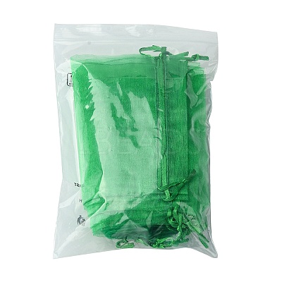 30Pcs 4 Styles Rectangle Organza Bags Jewellery Storage Pouches Wedding Favour Party Mesh Drawstring Gift OP-FS0001-01D-1