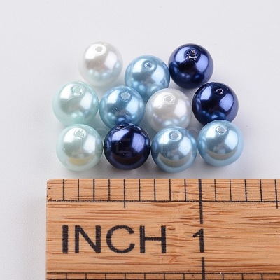 Glass Pearl Bead Sets HY-JP0001-03-C-1