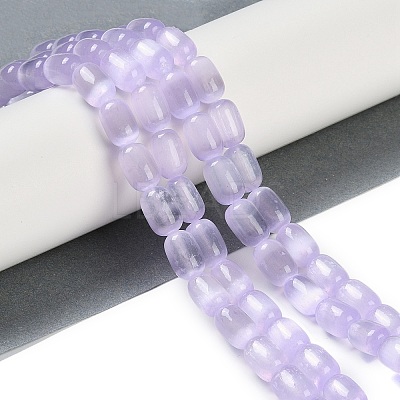 Natural Selenite Beads Strands G-F750-19-1