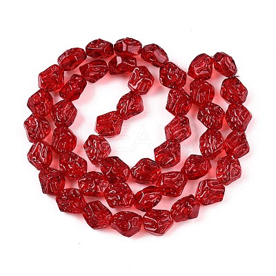 Electroplate Glass Beads Strands EGLA-N012-08N-1
