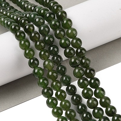 Natural Canada Jade Beads Strands G-NH0001-G01-03-1