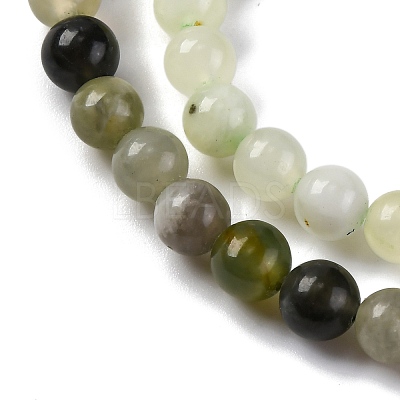 Natural New Jade Beads Strands X-G-F591-16-6MM-1