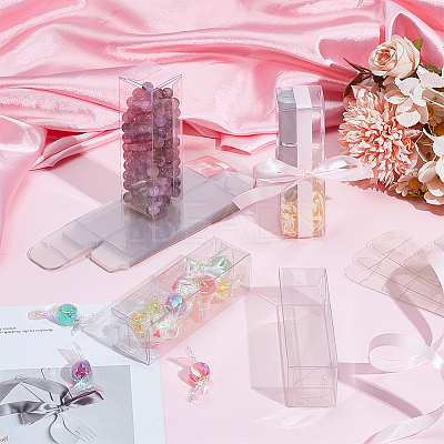 Transparent Plastic PVC Box Gift Packaging CON-WH0085-85B-1