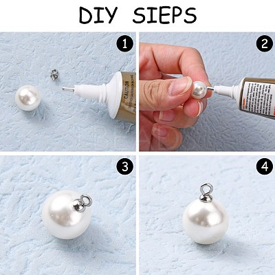 304 Stainless Steel Cup Pearl Peg Bails Pin Pendants X-STAS-L143-01-1