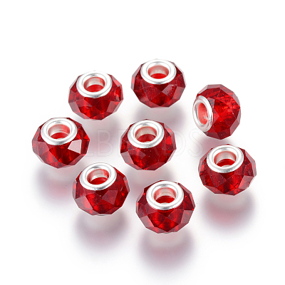 100Pcs Transparent Handmade Glass European Beads OPDL-TA0001-03-1