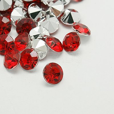Imitation Taiwan Acrylic Rhinestone Pointed Back Cabochons GACR-A003-1.5mm-06-1