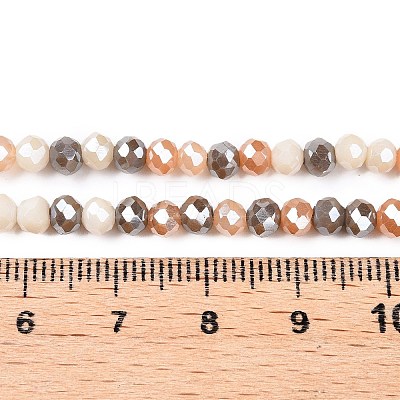 Electroplate Glass Beads Strands GLAA-T023-B16-04-1