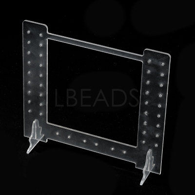 Transparent Acrylic Earring Display Stands EDIS-WH0016-005-1