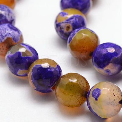 Natural Fire Crackle Agate Bead Strands G-K166-06F-10mm-07-1