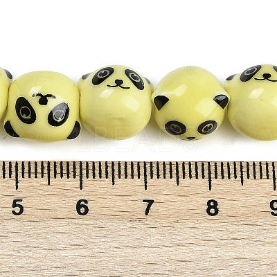 Handmade Porcelain Beads Strands PORC-P029-02E-1