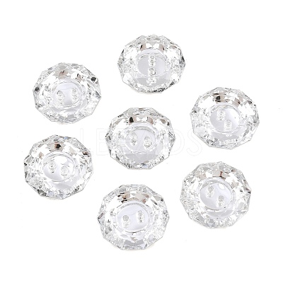 Acrylic Rhinestone Buttons X-BUTT-J003-01-1