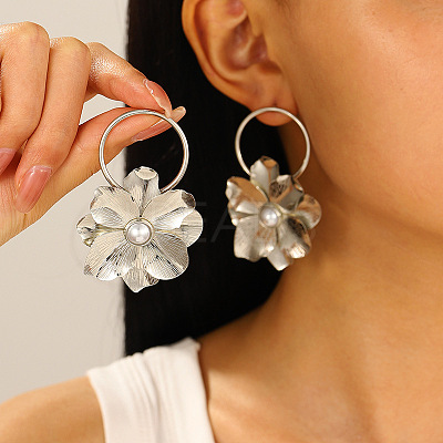 Alloy Dangle Stud Earrings WGBCB82-06-1