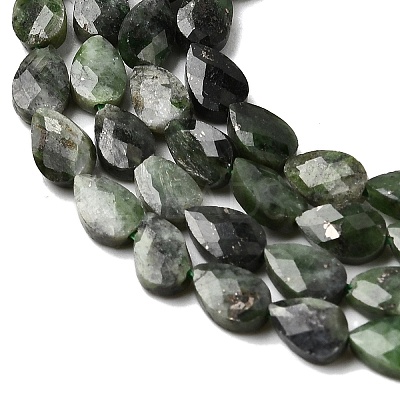 Natural Green Diopside Beads Strands G-B159-A17-1