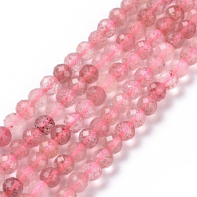 Natural Strawberry Quartz Beads Strands G-I206-26-4mm-1