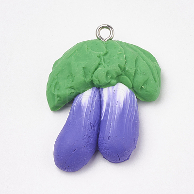 Handmade Polymer Clay Pendants X-CLAY-T012-10-1