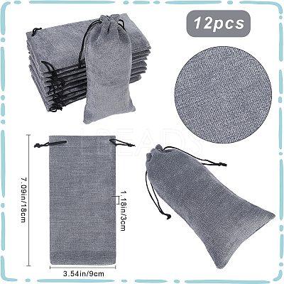 12Pcs Velvet Glasses Storage Drawstring Bag ABAG-BBC0001-16E-1