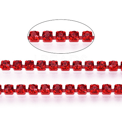 Electrophoresis Iron Rhinestone Strass Chains CHC-Q009-SS12-B07-1