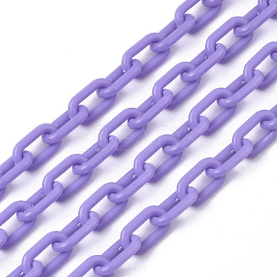Opaque Acrylic Cable Chains SACR-N010-002E-1
