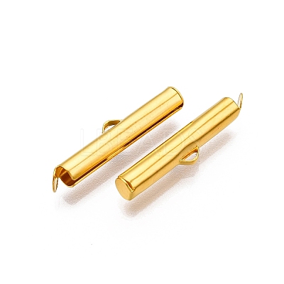 Iron Slide On End Clasp Tubes IFIN-R212-2.5cm-G-1