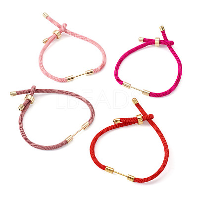 4Pcs 4 Colors Braided Nylon Cord Bracelet Making MAK-TA0001-26A-1