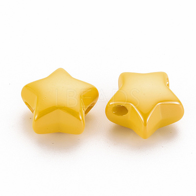 Opaque Acrylic Beads X-MACR-S372-02B-81-1