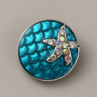 Alloy Enamel Snap Buttons FIND-WH0111-247-1