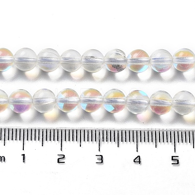 Synthetic Moonstone Beads Strands G-P528-J01-13-1