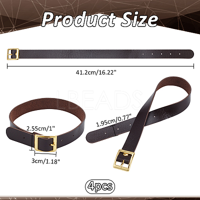 PU Leather Choker Necklaces with Alloy Clasp AJEW-WH0348-131B-1