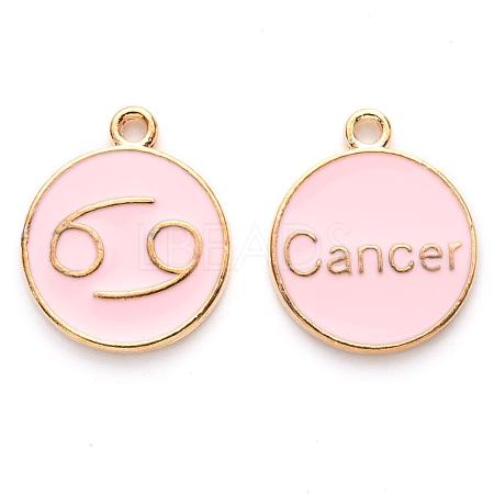 Alloy Enamel Pendants X-ENAM-S124-01A-09D-1