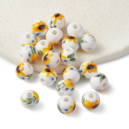 Handmade Porcelain Beads PORC-YW0001-07C-1