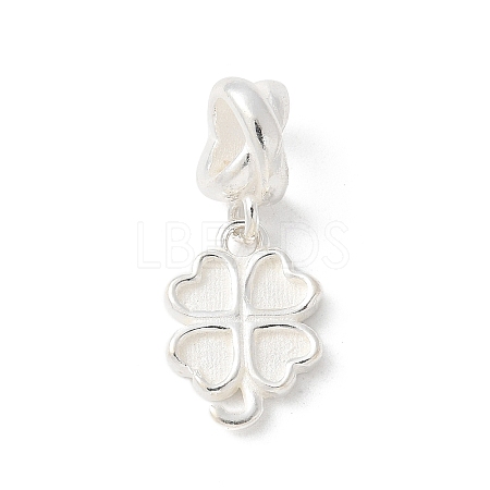 925 Sterling Silver Clover European Dangle Charms STER-H115-09S-1