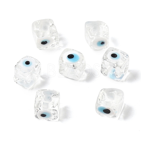 Handmade Evil Eye Lampwork European Beads LAMP-G143-06I-1
