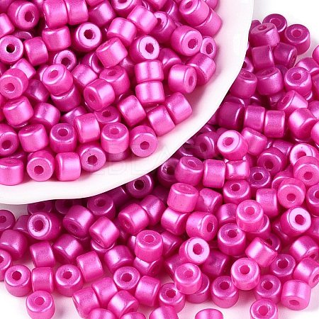 Baking Paint Pearlized Glass Seed Beads SEED-T008-03N-1