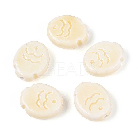 Handmade Porcelain Ceramic Beads PORC-T133-24E-1