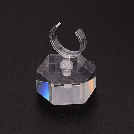Transparent Acrylic Ring Display Rack AJEW-WH0029-41-1