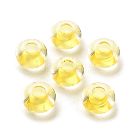 Transparent Acrylic European Beads TACR-P009-C01-02-1