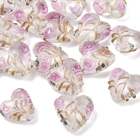 Handmade Gold Sand Lampwork Beads X-LAMP-L083-01-1