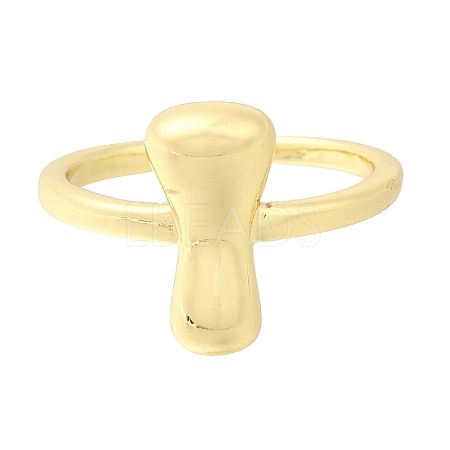 Rack Plating Brass Open Cuff Rings RJEW-S394-01G-I-1