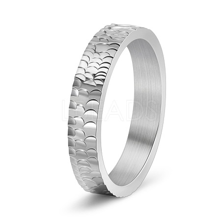 Titanium Steel Chunky Rings PW-WGDB03E-02-1