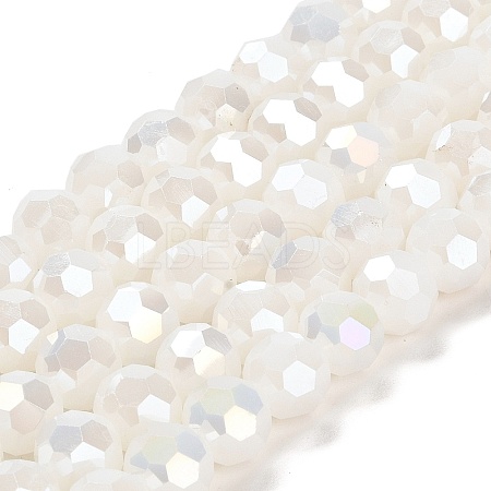 Imitation Jade Glass Beads Stands EGLA-A035-J10mm-B05-1