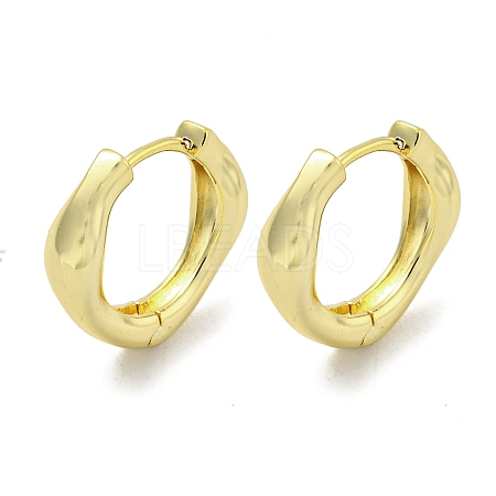 Brass Hoop Earrings EJEW-L211-010V-G-1