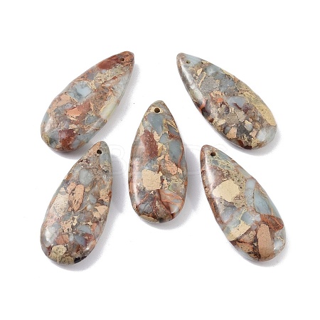 Dyed Synthetic Imperial Jasper Pendants G-P529-07F-1