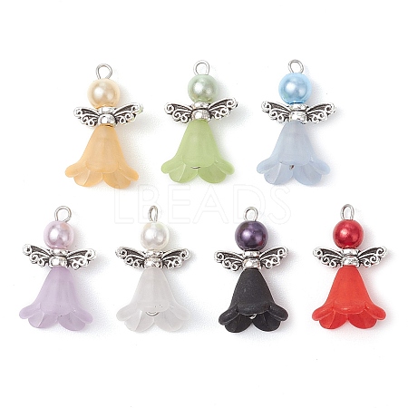 7Pcs Acrylic Pendants PALLOY-JF03101-1