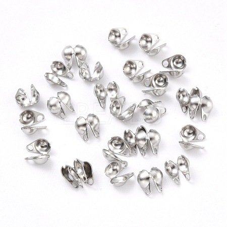 Tarnish Resistant 304 Stainless Steel Bead Tips X-STAS-P126-04P-1